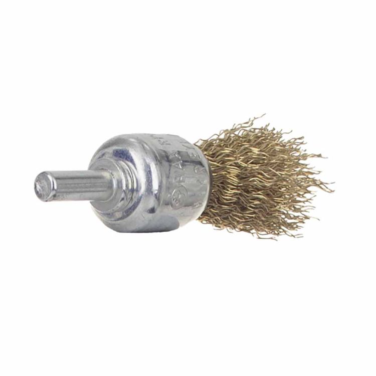 Щітка дротяна конусоподібна Ø17мм хвостовик О6мм (латуньований) Sigma (9017011) - 4