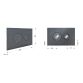 Клавіша змиву Qtap Standard 152x236x28 мм, Gunmetal Black, кругла QTSTD164GMB51271 - 2
