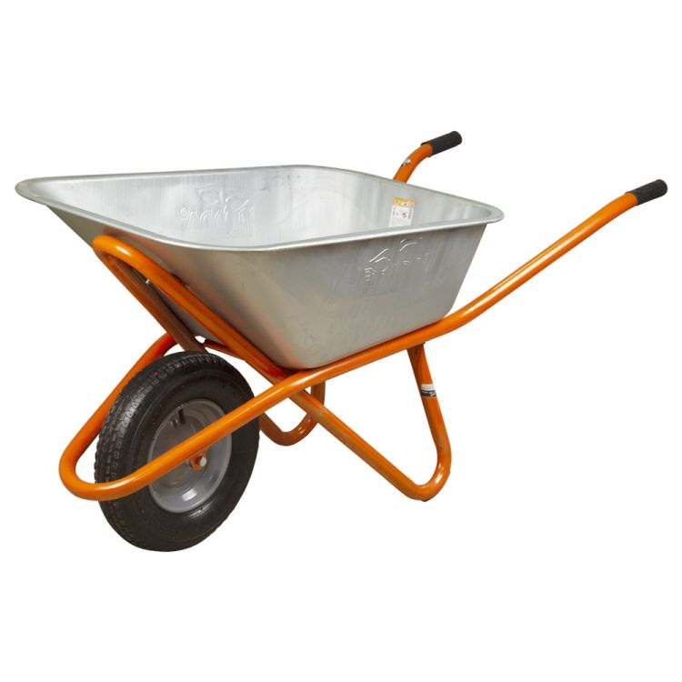 Тачка строительная одноколесная 90л 200кг колесо 15&amp;quot; FLORA (5056464) - 1
