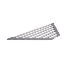 Сушарка на кухонну мийку кутова Lidz Acsis LA19 Gray, плоска основа, для посуду 430х175х10 мм LDACSLA19GRA49772