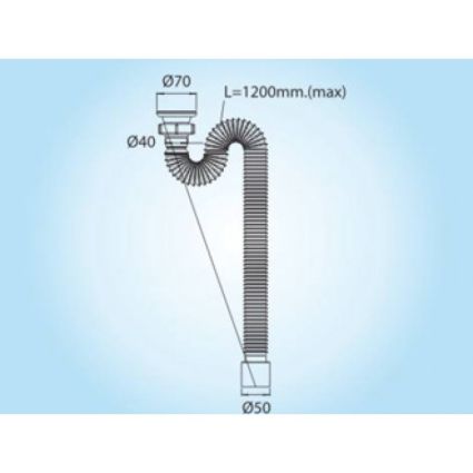Гофросифон Г0106 д/умив 2309 SoloPlast - 2