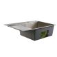 Мийка для кухні інтегрована Lidz Handmade Max 500 H7849L Brushed Steel, 3,0/1,0 мм, крило зліва, збільшена чаша LDH7849LBRU49463 - 4