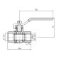 Кран кульовий SD Plus 1&amp;quot; 1/2 РГГ газ PN40 - 2