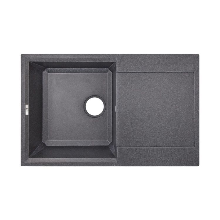 Кухонная мойка Lidz 790x495/230 BLA-03 (LIDZBLA03790495230) - 1