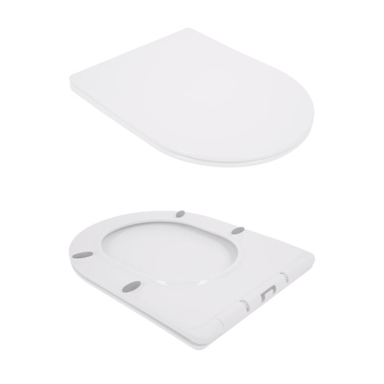 Унитаз подвесной Qtap Jay Rimless QT07335176W - 8