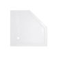 Lidz Душовий піддон DOZORCA SC90x90.LOW, низький, п'ятикутний, акриловий + ніжки, діаметр зливу 50 мм - 1