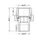 Згін-американка Thermo Alliance Standart 1/2&amp;quot;ВЗ нікель, прямий TAS190W15 - 2