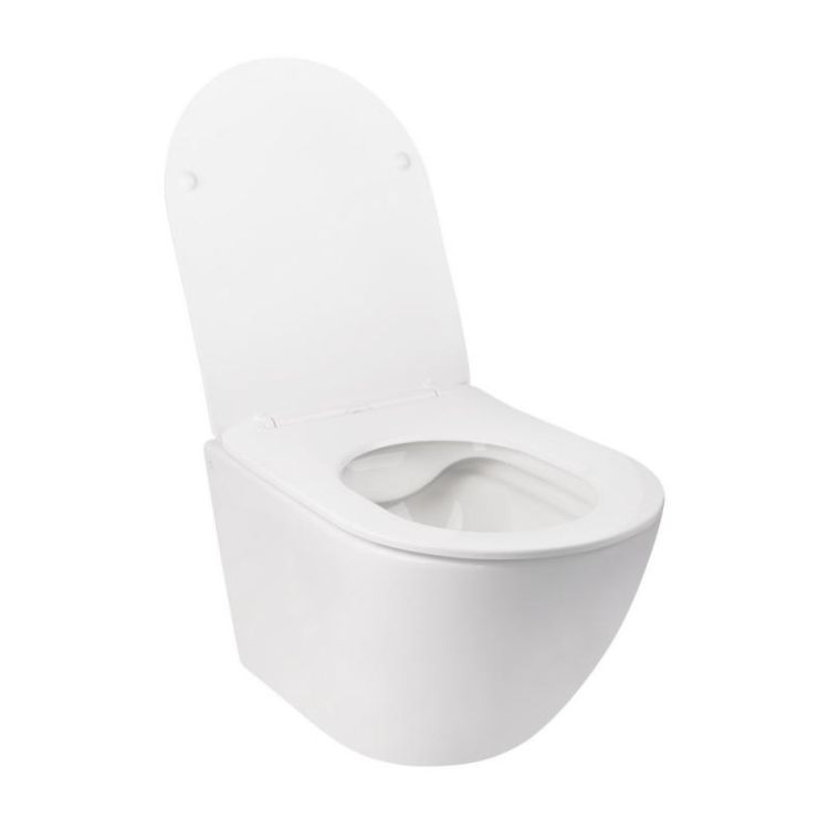 Набір Qtap інсталяція 3 в 1 Nest QT0133M425 з панеллю змиву лінійної QT0111M08V1091MB + унітаз з сидінням Jay QT07335176W - 4