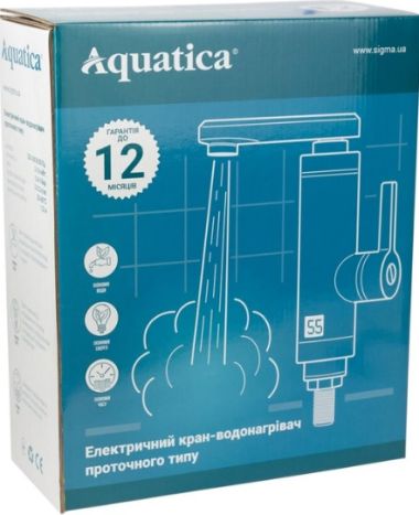 Водонагрівач проточний 3.0кВт AQUATICA 0.4-5 9793213 JZ бар для ванни,JZ-7C141W - 3