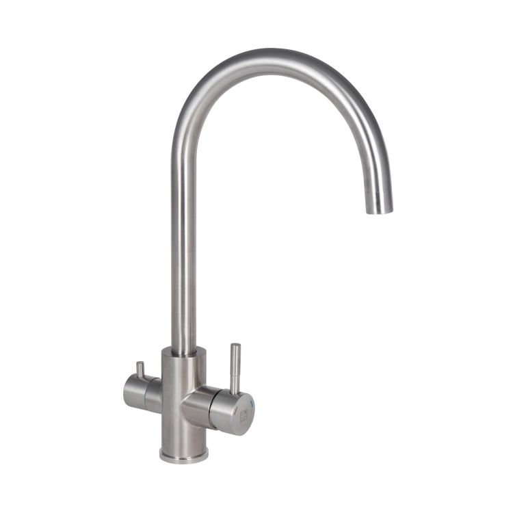 Смеситель для кухни Lidz Aria 24U-SFS, U-образный с подключением фильтра (k35) - 1