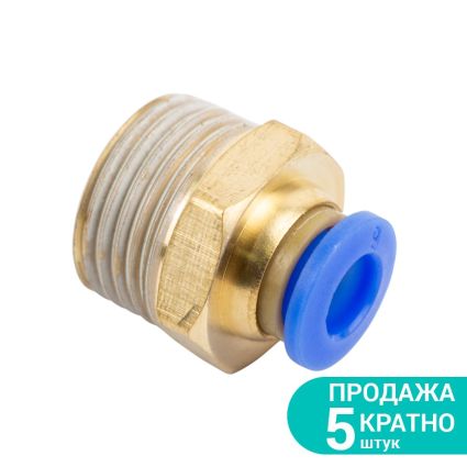 Штуцер цанговий (прямий) Ø6*6мм МТ 3/8&amp;quot; Sigma (7026861) - 1