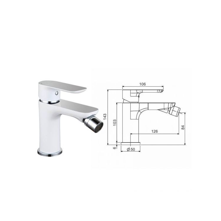 Змішувач д/біде Noar G5048 Gappo - 2