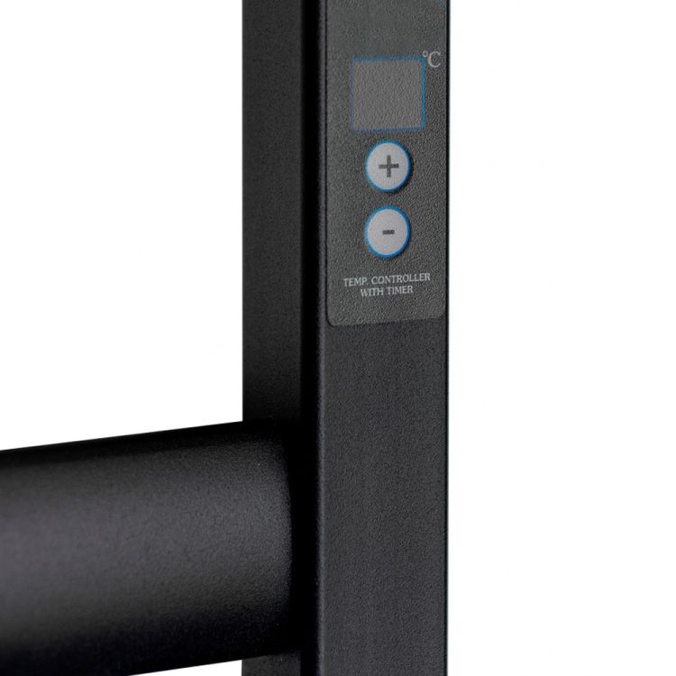 Электрический полотенцесушитель SANTAN Лестница Ellipse 500х800 черный, digital, левосторонний - 4