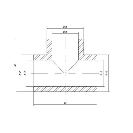 Тройник PPR Thermo Alliance 25 - 2