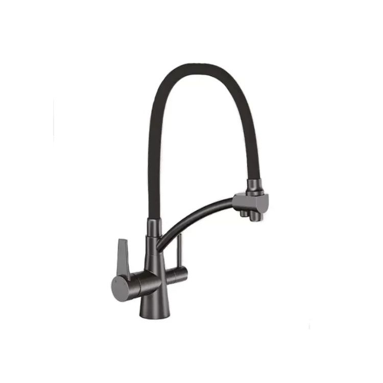 Змішувач д/кухонної мийки G4398-19 із підключенням до фільтру та гнучким виливом GAPPO - 1