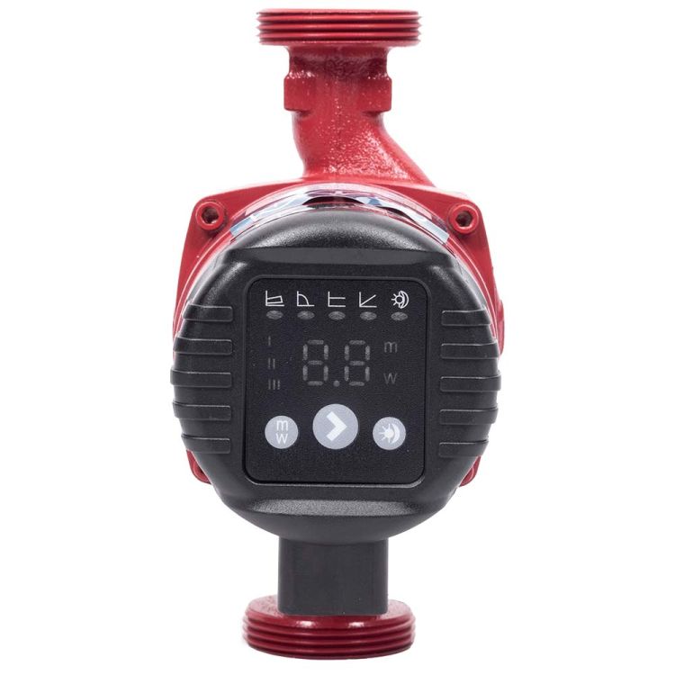 Насос циркуляційний енергозберігаючий 10-45Вт Hmax 6м Qmax 52л/хв Ø1½&amp;quot; 180мм + гайки Ø1&amp;quot; Wetron - 8