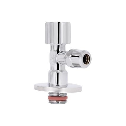 Кран кутовий Thermo Alliance Forte 1/2&amp;quot;Зх3/8&amp;quot;З з перехідником M10, хром TAF341W159 - 3