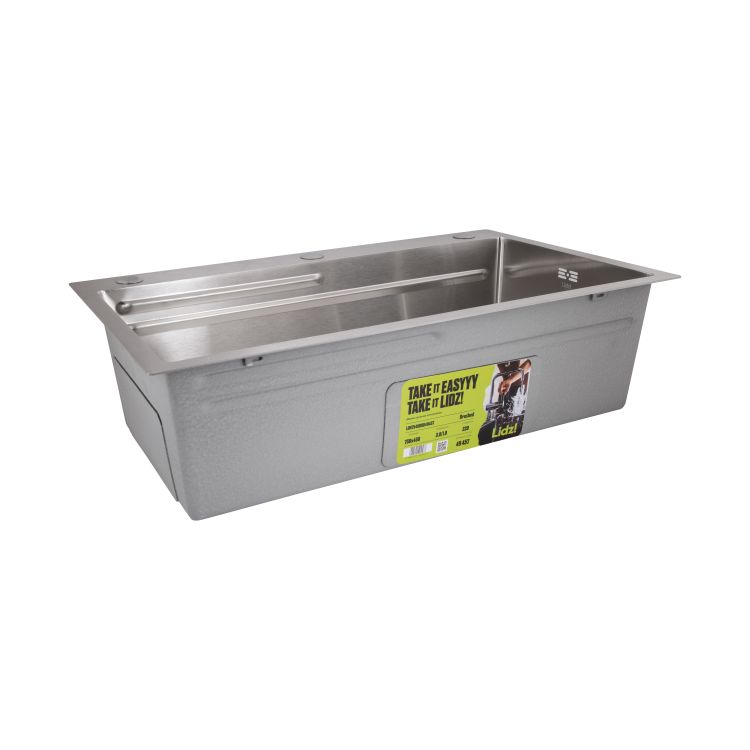 Мийка для кухні інтегрована Lidz Handmade H7545 Brushed Steel 3,0/1,0 мм LDH7545BRU49457 - 5