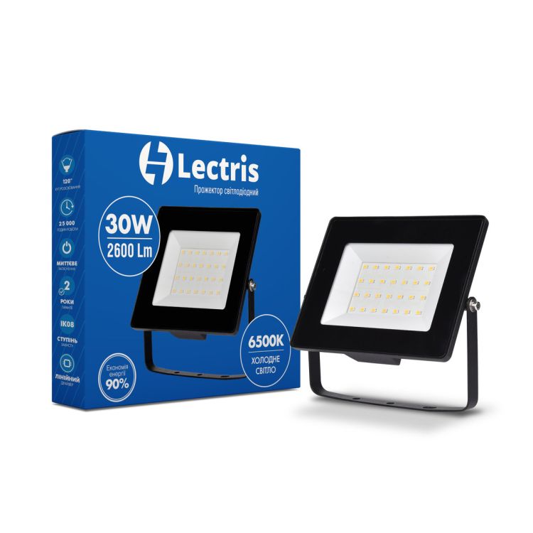 Прожектор LED30W 2600Лм 6500K 185-265V IP65 Lectris - 1