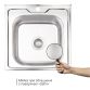 Кухонна мийка Brinex 5050 0,6 мм Satin (BRIN5050SAT06) - 3