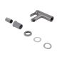 Змішувач для раковини Brinex Pure 001F низький Nickel BRIPUR001FNKL - 4