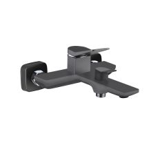 Змішувач для ванни Qtap Presto (з душовим гарнітуром) QTPRE259GRP45584 Graphite