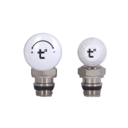 Комплект радіаторних кранів Thermo Alliance Standart 1/2&amp;quot; ВН кутовий TAS232W15 - 3