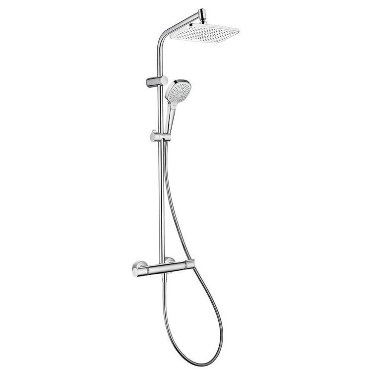 My Select Showerpipe 240 душова система з термостатом, білий/хром - 1
