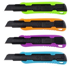 Нож сегментный лезвие 18мм корпус ABS автоматический замок Color (усиленный) SIGMA (8211091)