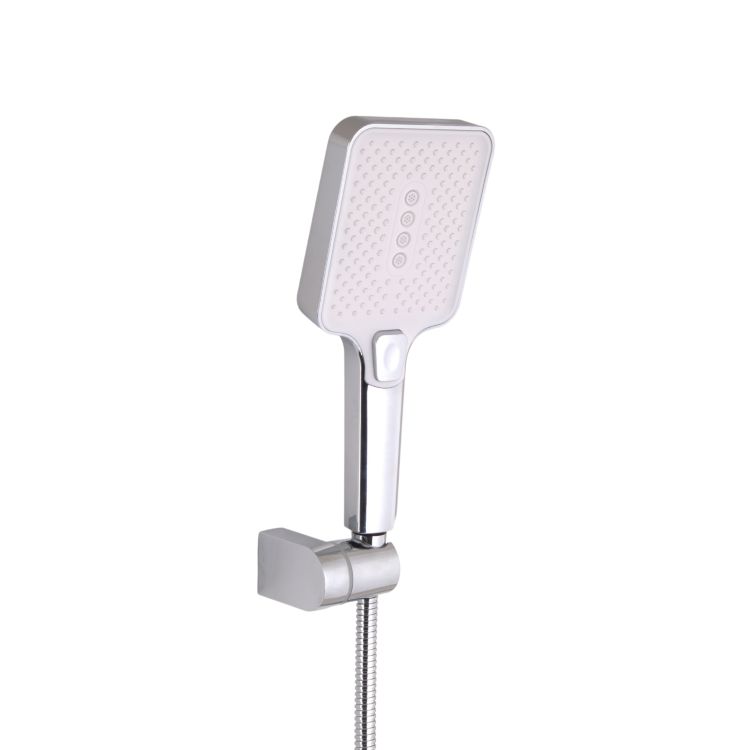 Змішувач для ванни Qtap Swan Cascada з поворотним виливом (з душовим гарнітуром) QTSWA260CRW45569 Chrome/White - 5
