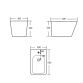 Біде підвісне Qtap Tern 520x350x330 мм, Anthracite QT17551303GAN - 2