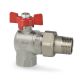 Кран кульовий Icma FAR. ROSSA 1&amp;quot; кутовий №361 - 1