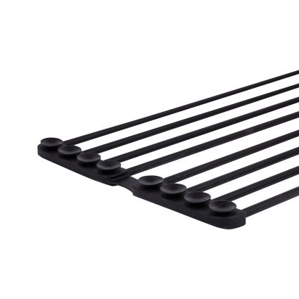 Сушарка на кухонну мийку з присоскою Lidz Acsis LA09 Black, кругла основа, для посуду 440х234 мм LDACSLA09BLM49777 - 5
