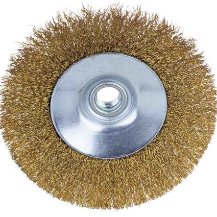 Щетка проволочная конусообразная Ø125мм М14×2мм (латунированная) Sigma (9016121) - 4