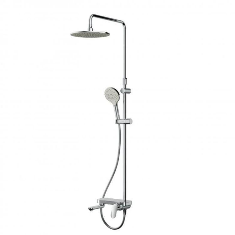 Душ.система: зміш.-полиця д/ванни/душу, душ.штан. 1030-1460мм верхній душ 220 мм F0780700 Like AM/PM - 1