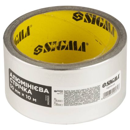 Лента алюминиевая 50мм×10м SIGMA (8429531) - 1