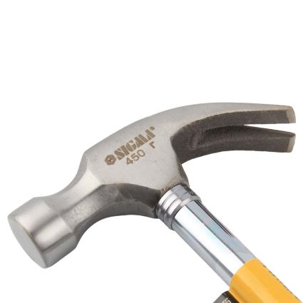 Молоток-гвоздодер 450г металлическая рукоятка SIGMA (4314951) - 3