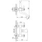 Смеситель BRENTA 1/2&amp;quot; для ванны излив поворотный дивертор встроенный картриджный CORSO (FE-2C152K) (9679204) - 8