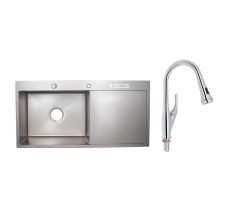 Набор для кухни Swan 2 в 1 со смесителем для фильтрованной воды (QTSWA9168103UN+LIDZLH10050BBRU3010) хром