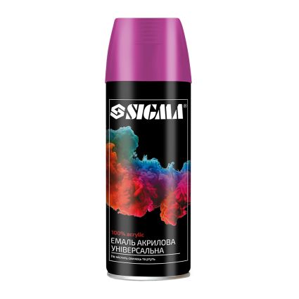 Эмаль аэрозольная акриловая 400мл RAL 4003 розовый глянец SIGMA (2736901) - 1