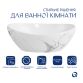 Раковина накладна Qtap Dove 415x340x140 мм, Marble, овальна, з донним клапаном QTDOV188SB49785 - 3