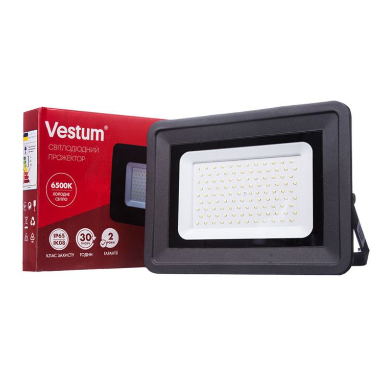 Прожектор LED Vestum 100W 8800Лм 6500K 185-265V IP65 - 1