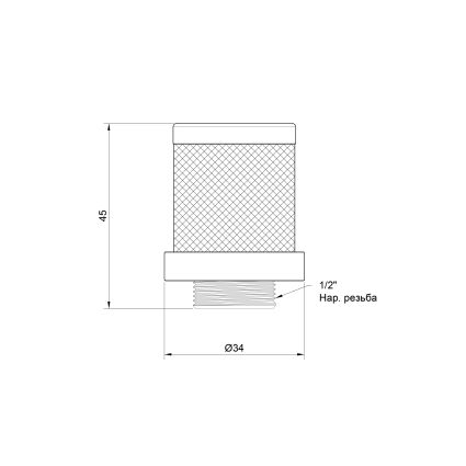 Сітка зворотного клапана SD Plus 1/2&amp;quot; SD245W15 - 2