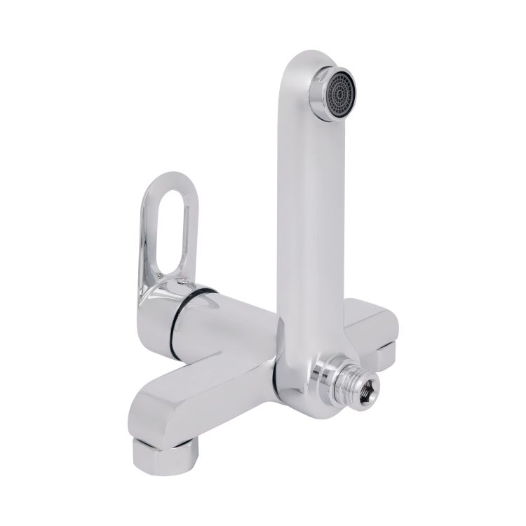 Змішувач для ванни Lidz Latwa 0061 з поворотним виливом та душовим гарнітуром (k35) Chrome LDLAT0061CRM48992 - 4