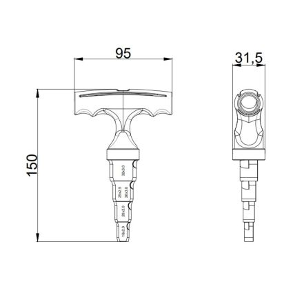 Калібратор для м/п труб d16-32 STD-405 Thermo Alliance - 2