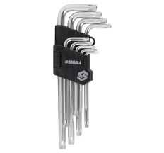 Ключи TORX 9шт T10-T50мм CrV (средние с отверстием) Sigma (4022221)