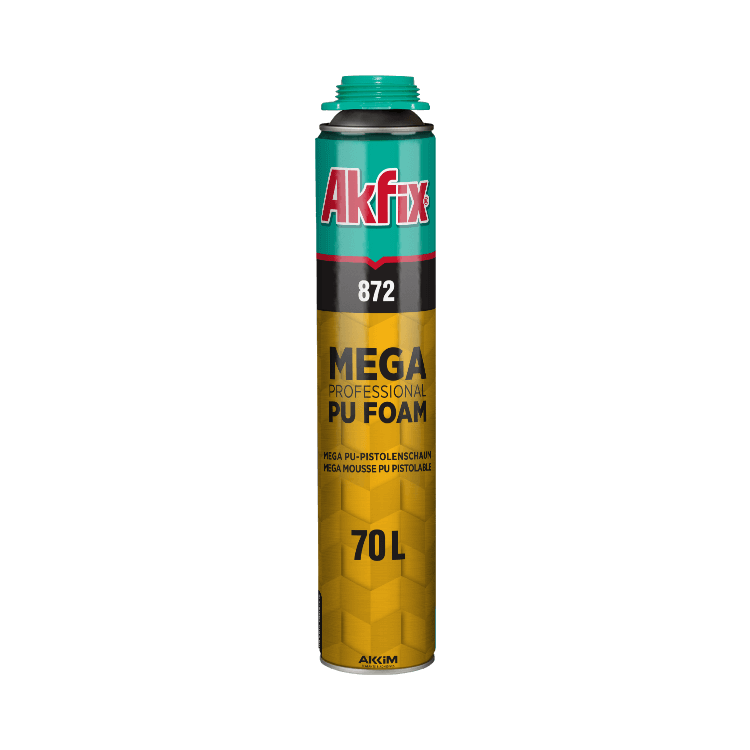 Професійна монтажна пістолетна піна Akfix 1020 гр 872 Mega 70 L - 1