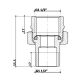 Згін-американка Thermo Alliance Standart 1 1/2&amp;quot;ВЗ нікель, прямий TAS190W40 - 2