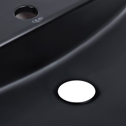 Раковина-чаша Qtap Scorpio 610x400x120 Matt black QT142203MBMBN - 5