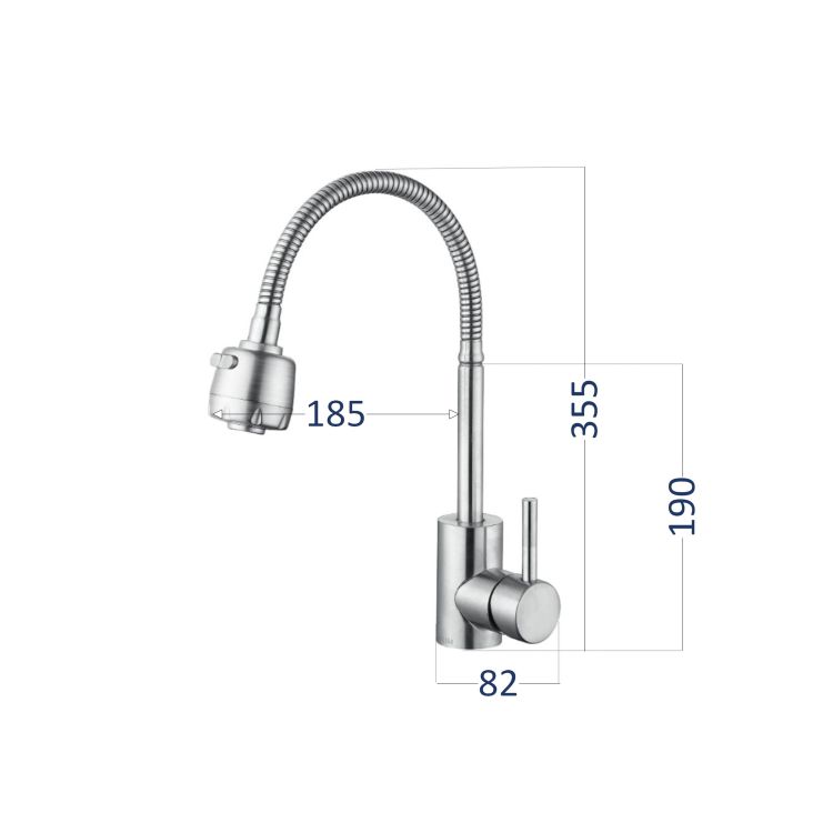 Смеситель для кухни Lidz (BLA)-14 43 008F-3 - 2